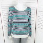 Talbots  Fair Isle Wool Blend Multicolor Sweater Large‎ Long Sleeve Pullover Photo 2