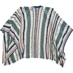 Umgee Boho Open Front Knit Crochet Poncho Sweater Cardigan Womens Size M/L Pink Size L Photo 6