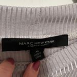 Marc New York Grey Silver Rhinestone Crystal Keyhole Long Sleeve Blouse Top XL Photo 3