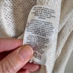 Velvet By Graham Spenser Cream Open Knit Cardigan Sweater Womens M Waterfall Size M Photo 4