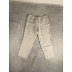 Eileen Fisher  Linen Straight Leg Pants Women's M‎ Beige Side Zip Photo 1