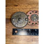 VTG Bohemian Concho Leather Belt Medallion Brown Size M Photo 3