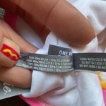 Aerie NWT  Orange and Pink Tie Dye One Piece Bathing Suit Large Racerback Photo 8