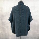 Blarney Woollen Mills Ireland Womens Poncho Cape Heritage Old Money Rustic Luxe Blue Size undefined Photo 4
