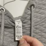 Zyia Active Quilted‎ Hoodie Pullover Athleisure Casual Comfy Gray Photo 7