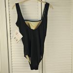 NWT It Figures‎ Womens Black Peacock One Piece Swimsuit 14 Photo 1