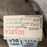 Vera Wang Vintage Seamless long Sleeve Satin Dress in Tan Size 8. D2 Photo 12