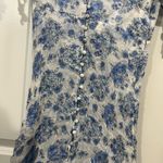 The Kooples Blue Vintage Muslin Button Front Dress Size 2 $384 Photo 2