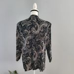 XScape by Joanna Chen Paisley Sparkle Mandarin Collar Jacket XL Photo 1