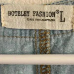 💥Vintage Vibe Denim Jumper Zip Up Dress L Blue Size L Photo 7