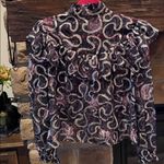 Love Shack Fancy Erica Sheer Metallic blouse Photo 5