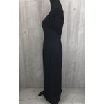 Adrianna Papell  evening dress beaded top and short sleeve shoulders fitted gown Photo 2