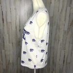 Rivalry Threads NWT NCAA Kansas State Wildcats Women's Large White Mesh All Over‎ Print Tank Top Photo 3