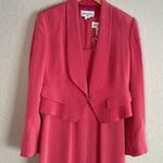 NEW Vintage Bloomingdale’s Silk Dress Jacket Grace Kelly Chic Demure Deadstock Pink Size 8 Photo 4