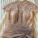 Alyce Paris Pink Alyce Lace Dress Photo 0