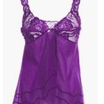 La Perla Lace trimmed silk blend camisole violet M Photo 0