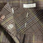 Halogen Nordstrom brown plaid trousers, cuffed wide leg, NEW ladies size 6 Photo 5