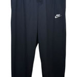 Nike Womens Fleece Mid-Rise Joggers Sz M Black Standard Fit Sweatpants Athletic Photo 0