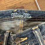 Miss Me  Womens Jeans 28 Y2K Bootcut Dark Wash Embellishment Embroider Low Rise Photo 1