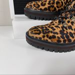 Timberland LONDON SQUARE HIKER ANKLE BOOTS WOMENS SIZE 6 LEOPARD PRINT BROWN SHE Photo 5