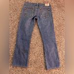 True Religion  Jeans Women's 31 Blue Denim Cotton Pockets Flat Front Straight Leg Photo 8