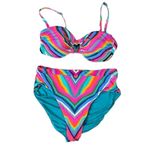 Trina Turk Louvre Bikini Set 14 High Waisted Bottoms Under Wire Top Photo 7