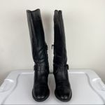 Arturo Chiang Women's Sz 8 Elsie Black Leather Riding Boots Moto Boho Tall Photo 3