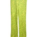 ZARA Women's Jacquard High Waisted 70s Flare Retro 80s Pull On Green Size XS Photo 2