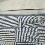 L.L. Bean Womens Favorite Fit Seersucker Patchwork Shorts Blue White 12 Mid Rise Photo 6