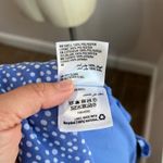 INC Blue Polka Dot Dress Long Sleeve Retro Size M Size M Photo 6