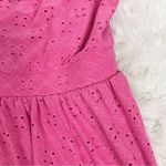 Torrid  Pink Eyelet Spaghetti Strap Mini Skater Dress Tie Front Size 1X 14 16 New Photo 7
