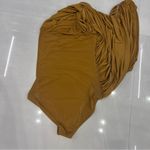 Norma Kamali  Diana one-shoulder jersey Minidress MOCHA Photo 4