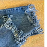 Free People Great Heights Fringe Frayed Hem Denim Skinny Jeans Size 29 Boho Photo 4