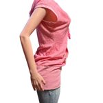 Pulp short sleeve hooded pink tee top M Size M Photo 4