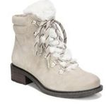 Sam Edelman Darrah 2 Faux Fur Trim Lace Up Suede Boot in Sand Size 7.5 Photo 1