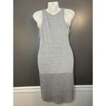A New Day Dress Womens Small Gray Ribbed Knit Sleeveless Tank Midi Casual Photo 5