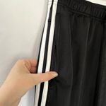 Adidas black and white casual athletic pants zipper pocket women's size medium Photo 2
