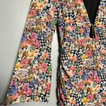 For Love & Lemons  June Mushroom Wonderland Bell Sleeve Ruched Mini Dress Size S Photo 3