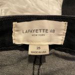 Lafayette 148 New York Mercer Italian Denim Skinny Jeans in Black Size 25 Photo 4