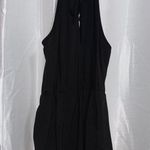 SheIn Emery Rose Black Halter Romper with Lace Detail Photo 1