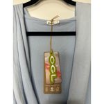 OGL Surplice Ruched Pullover Hoodie Baby Blue Size 2XL NWT Wrap Top Work Office Photo 2