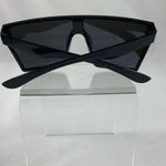 Silver metallic rectangular shield shades Gray Photo 6