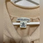 Banana Republic Cream Cropped Bolero Puff Sleeves 100% Merino Wool Sweater Photo 1