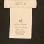 Apt. 9  skirt women’s XL black tiered  ruffle side zip with belt lined. Photo 3