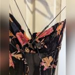 AFRM Floral Velvet Cowl Midi Dress Pink Photo 4