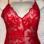 PINK - Victoria's Secret Red Lace Women's Victoria’s Secret Lace Small lingerie Teddy Nighty Photo 1