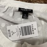 Torrid  Cotton Clip Dot Lace Trim Long Sleeve Top White 1 1X 14 16 #E85746 Photo 2
