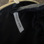 Source Unknown Gold Metallic Shell Clutch Mini Purse Snap Closure Crossbody Strap Black Inside Photo 11