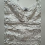 Cosabella NWOT Never Say Never Crop Cami Lace Bralette White Size S Photo 3