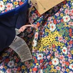 NWT Boden Como String Halter Top Floral paisley azure tiger one piece swimsuit Blue Size 16 Photo 5